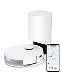 ECOVACS DEEBOT T9+ Robot Vacuum and Mop Combo with Auto-Empty Station, Precision Laser Mapping, 3D Maps, Oscillating Mopping, 3000Pa Suction, Hands-Free Cleaning for Up to 60 days, Air Freshener,White