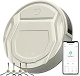Lefant Robot Vacuum M210 Pro, 2200Pa Suction,120 Mins Runtime, Self-Charging Slim Robotic Vacuum Cleaner, APP/Voice/WiFi/Alexa Control, Ideal for Pet Hair,Low-Pile Carpet, Hard Floor
