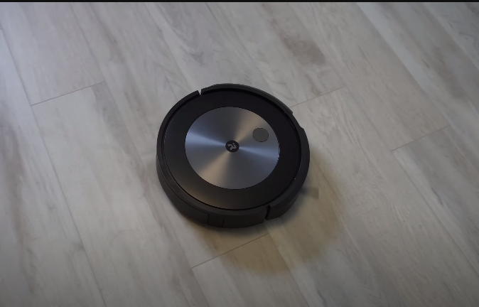 Roomba J6+ cleaning on hard floor